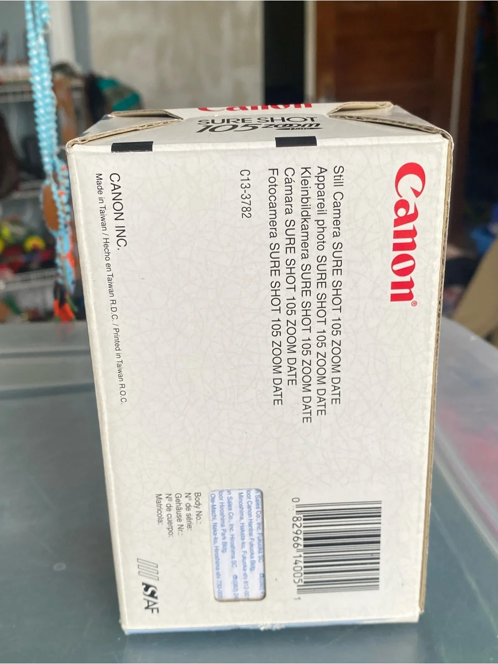 Canon Sure Shot 105 Zoom 35mm Point & Shoot Film Camera Auto Focus Flash W/ Box